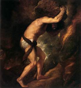 Sisyphus by Titian