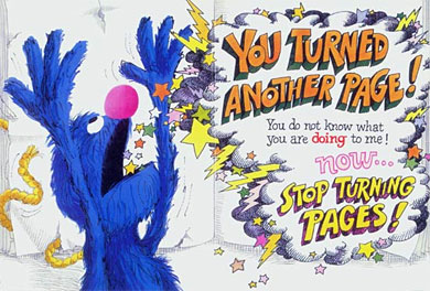 Page from TheMonster at the end of this Book, by Jon Stone