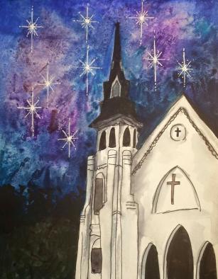 Painting for Mother Emmanuel by Ty Poe